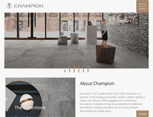 Tablet Screenshot of champion-tile.com
